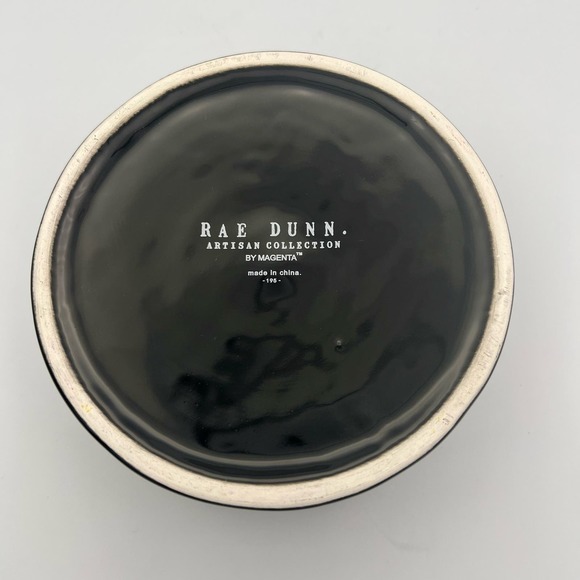 Rae Dunn by Magenta Dreamer Container Set 3 Pieces Black Gold Ceramic NWT - Picture 6 of 9
